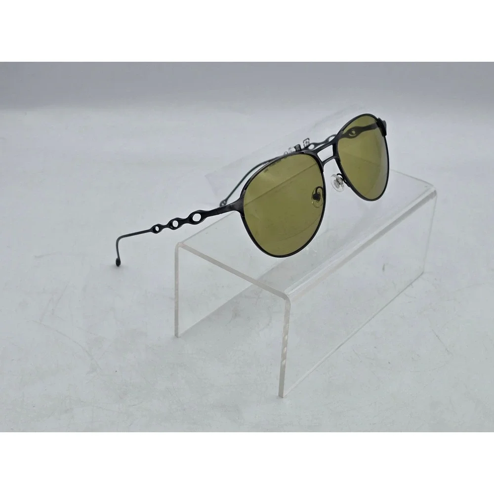 Diesel ODL1009 Sunglasses Men OS Brushed Grey Blue Matte Green Lens - NWT